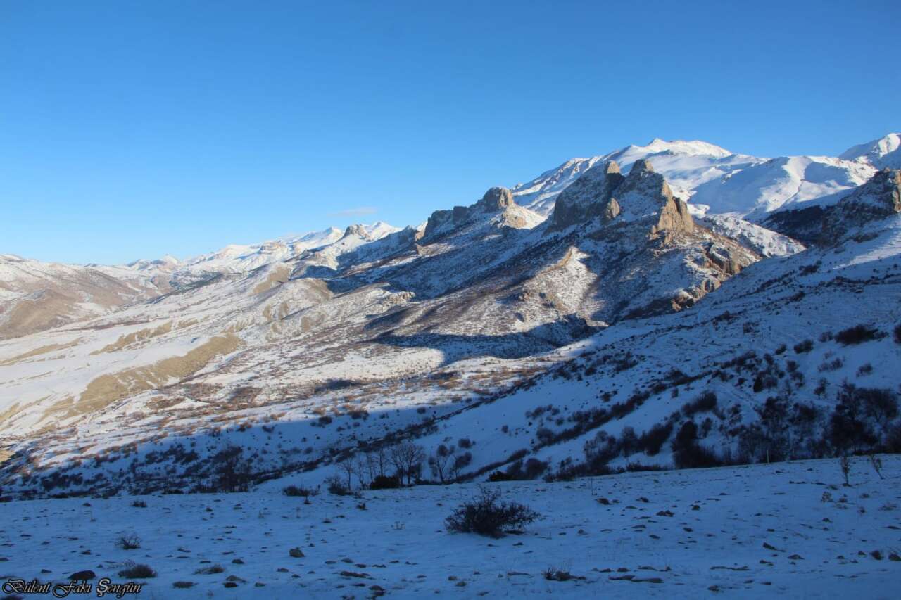 Konya’nın karla kaplı ilçesinde özlenen manzara 6